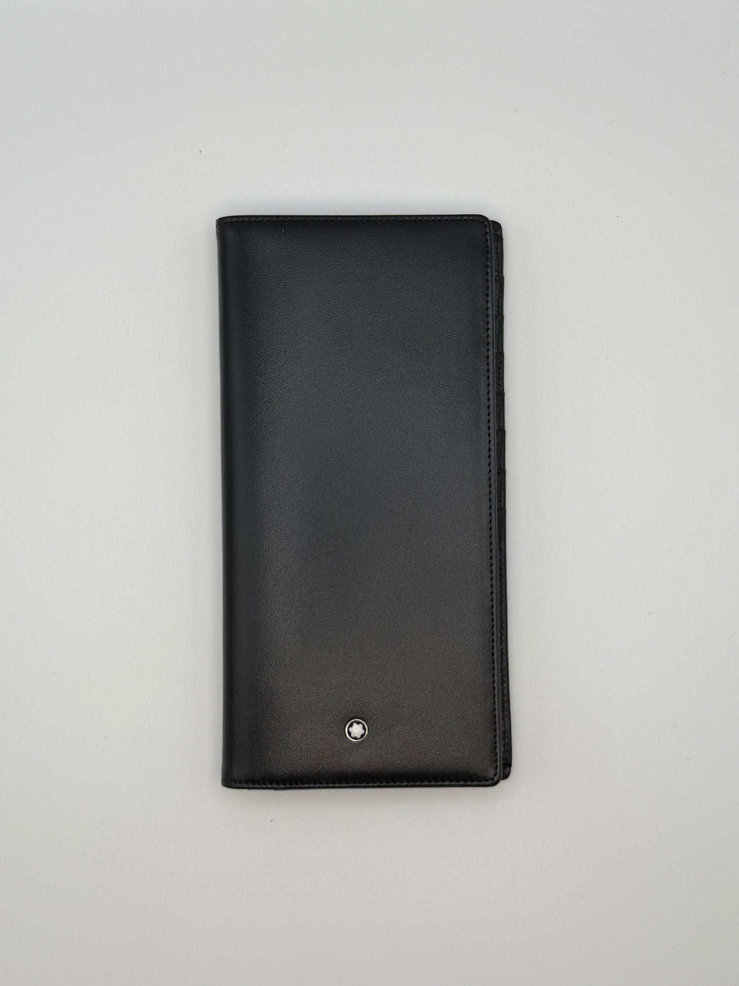 Portafoglio Montblanc da uomo in pelle nera, lusso pre-owned autentico