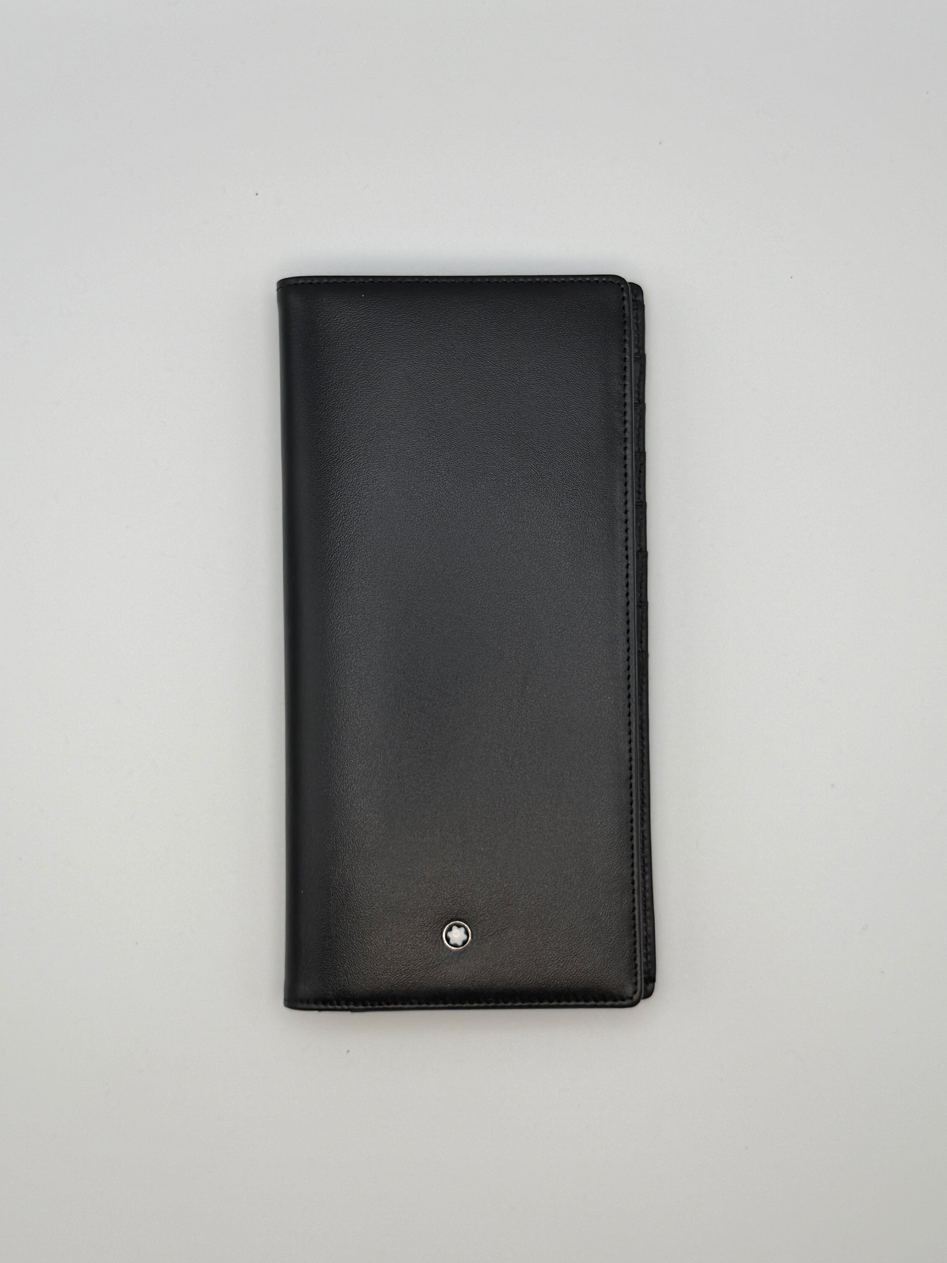 Portafoglio Montblanc da uomo in pelle nera, lusso pre-owned autentico