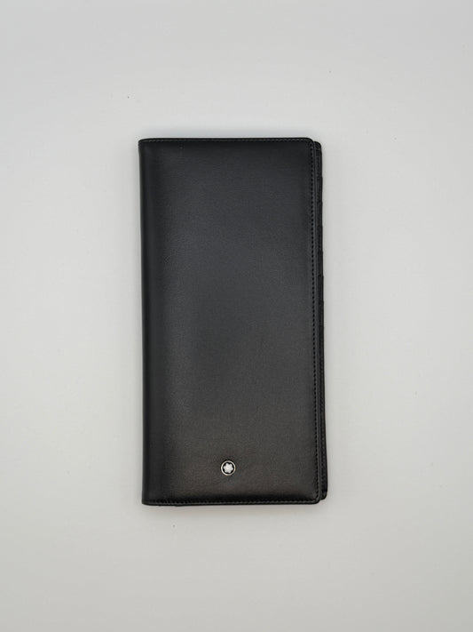 Portafoglio Montblanc da uomo in pelle nera, lusso pre-owned autentico