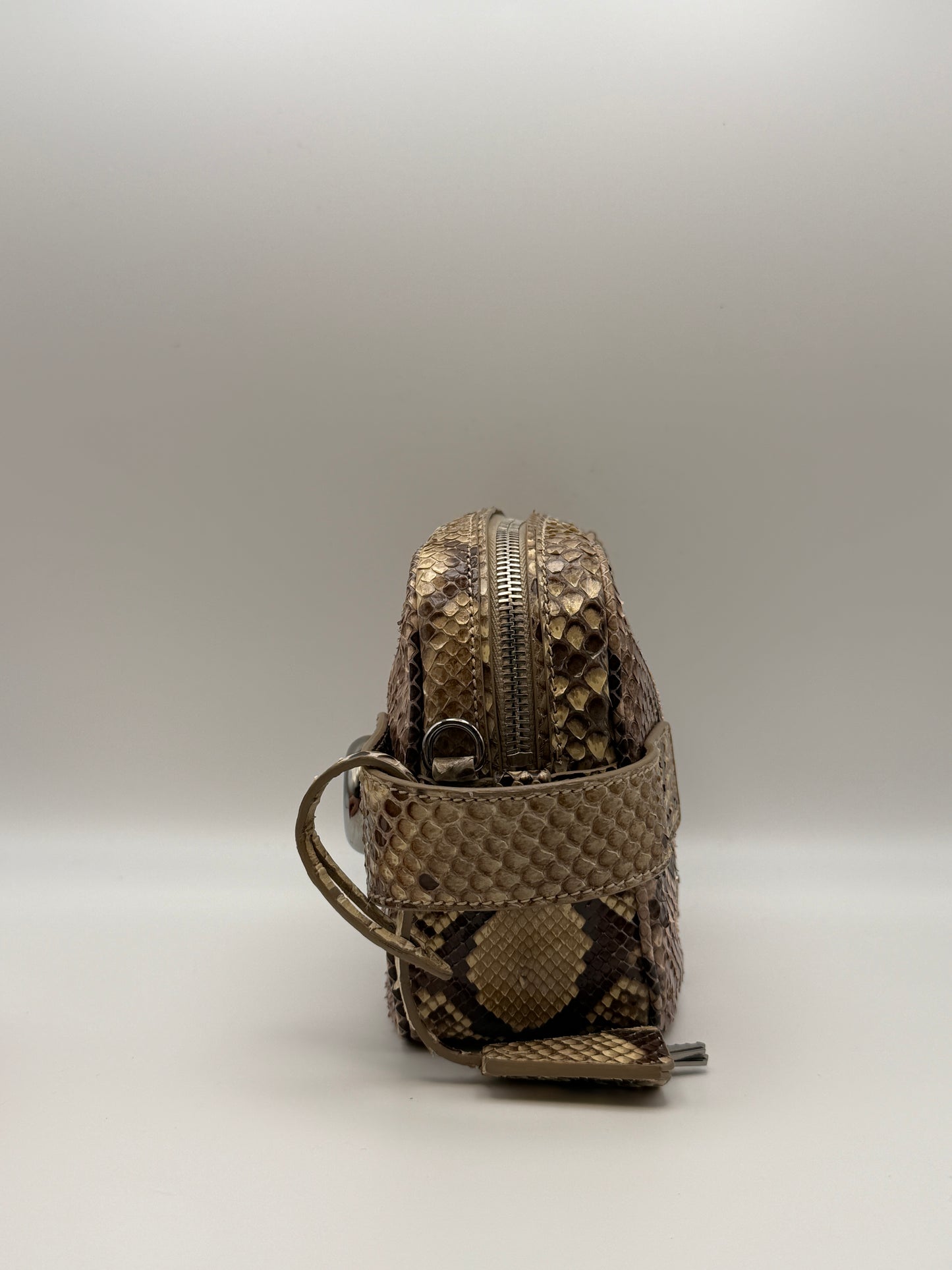 Prada Python Camera Bag in pelle di pitone naturale