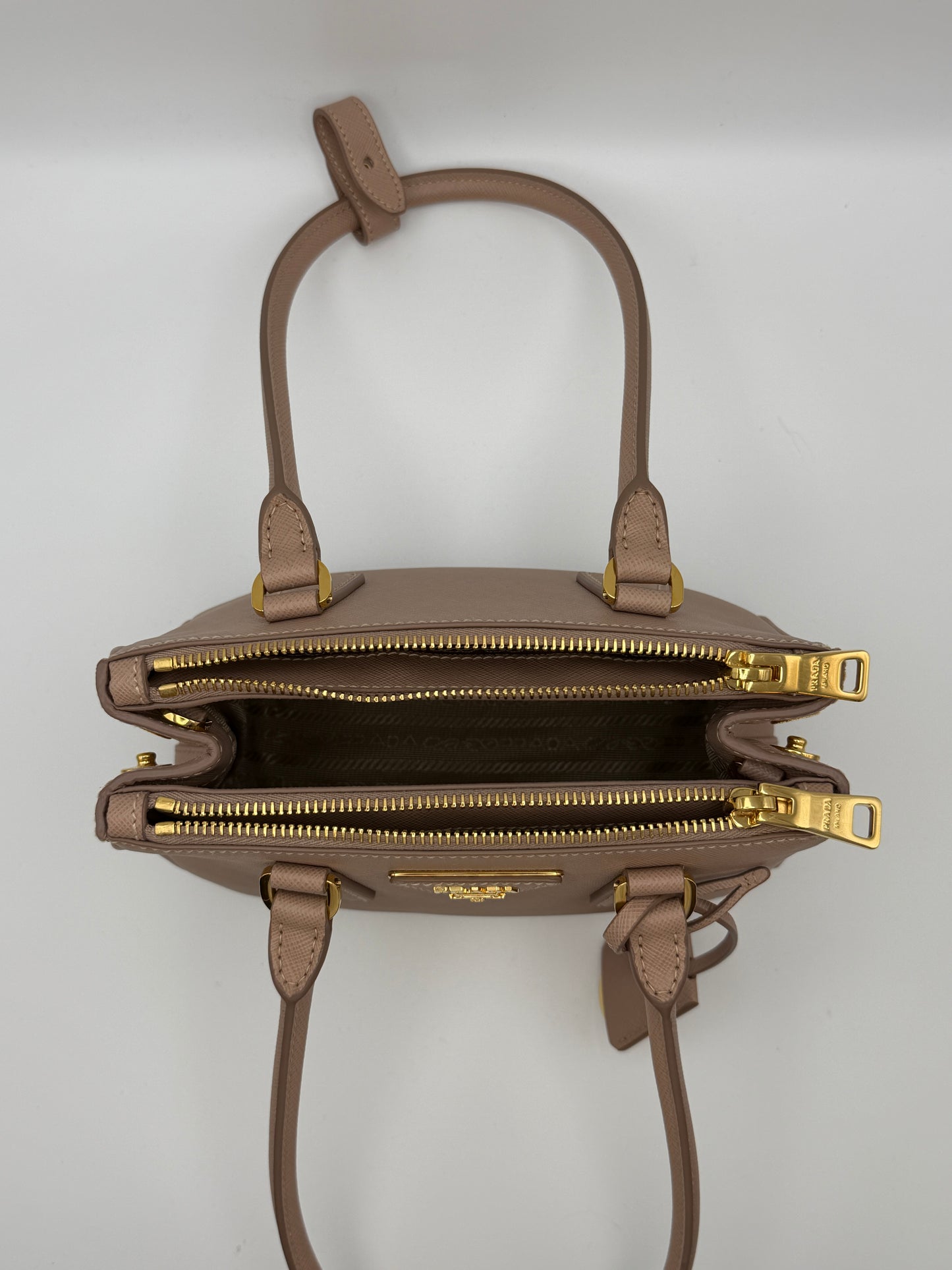 Prada Galleria Mini Saffiano Lux Cipria