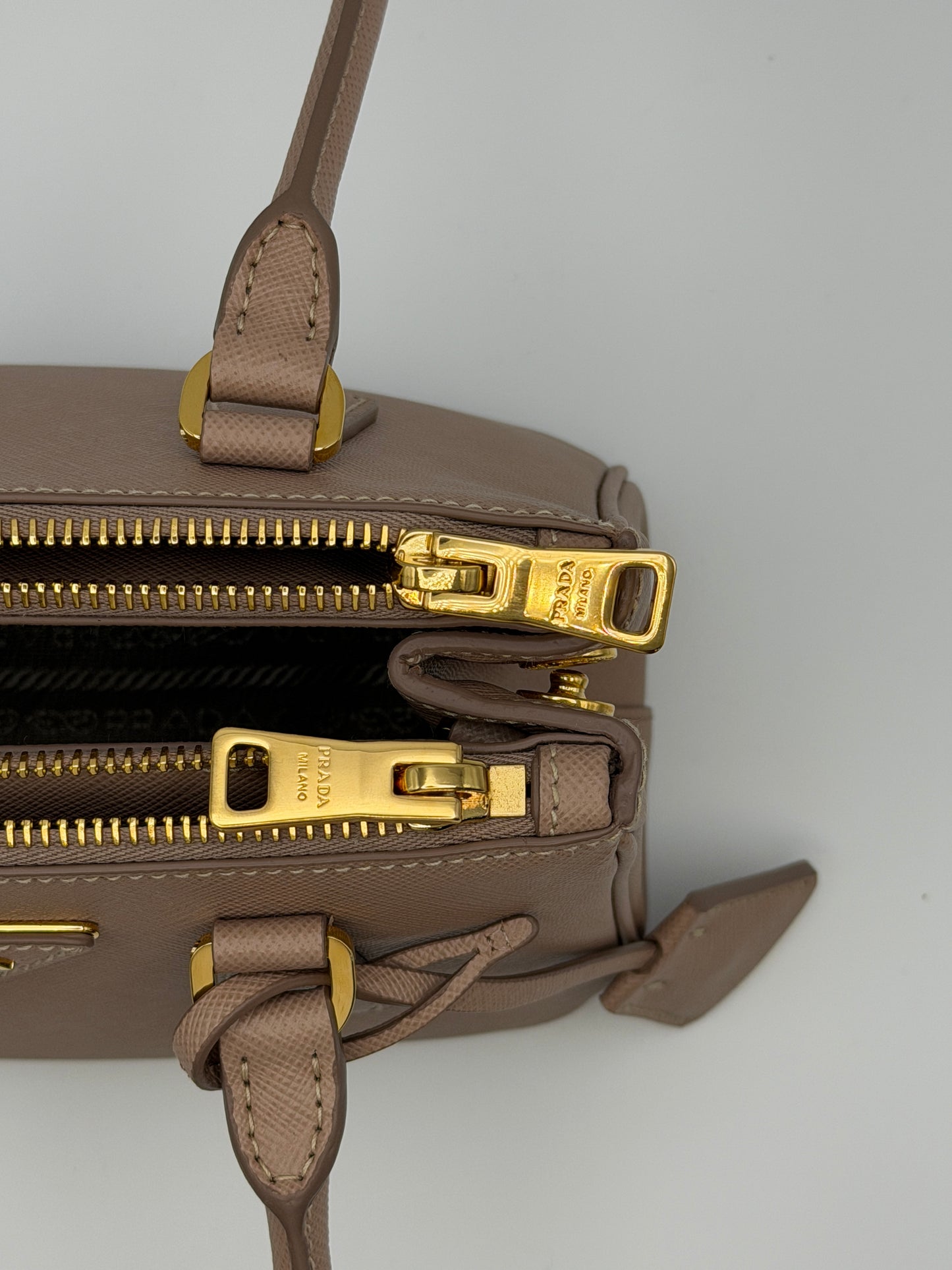 Prada Galleria Mini Saffiano Lux Cipria