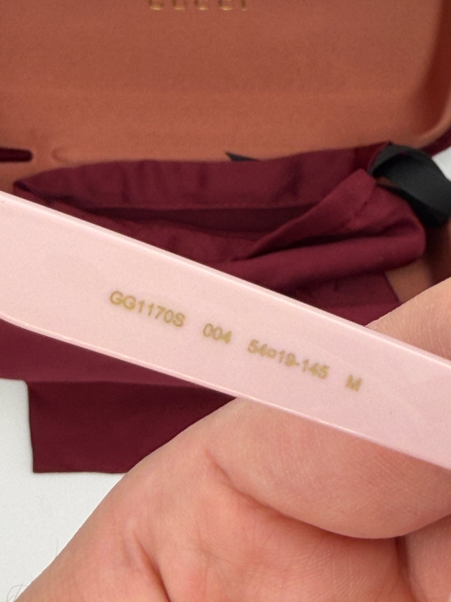 Gucci GG1170S 004 Occhiali da Sole Cat-Eye Rosa